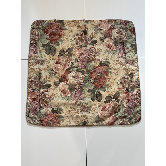 Vintage Croscill Cotswold 30" Euro Pillow Sham Floral Roses - Picture 1 of 14